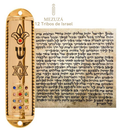 Mezuzá 12 Tribos de Israel - Proteção e Tradição para o Lar