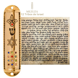 Mezuzá 12 Tribos de Israel - Proteção e Tradição para o Lar