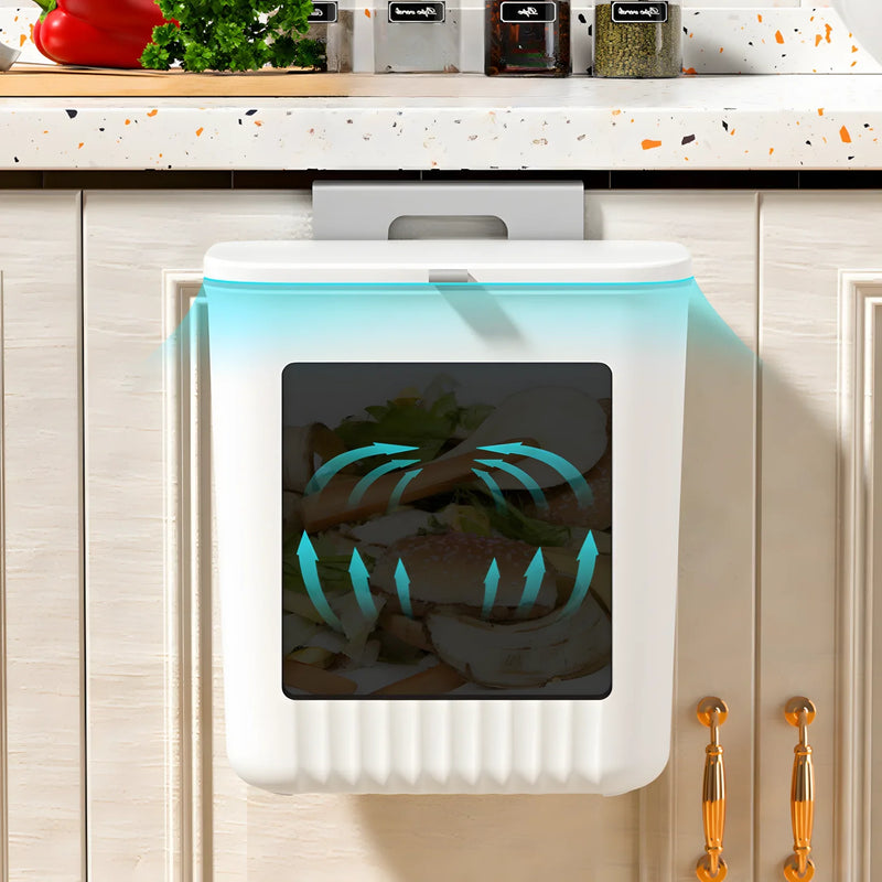 Lixeira Suspensa 9L Compact – otimização de espaço e higiene doméstica